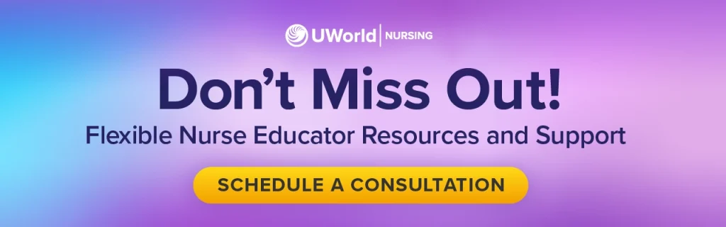 Flexible nurse educator resources and support banner ad