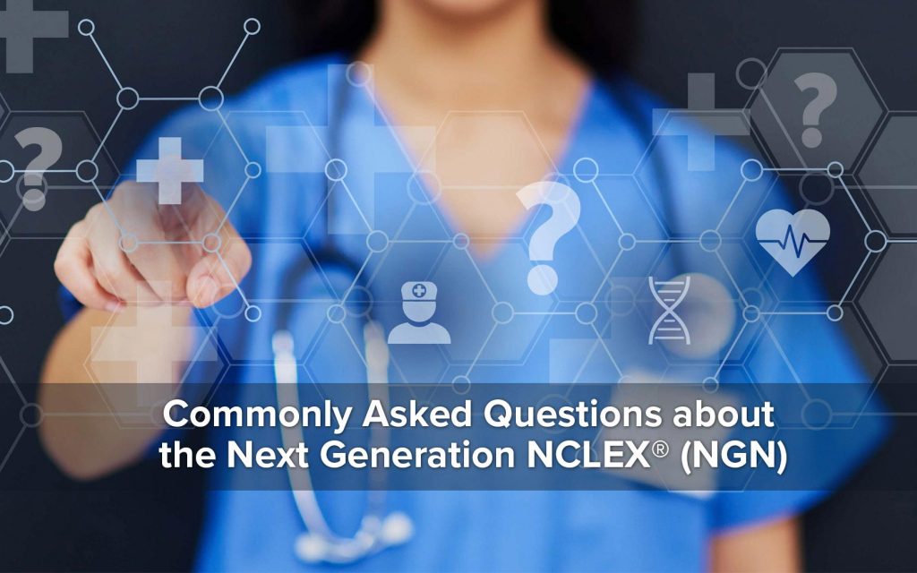 Nurse educator searching for Next Generation NCLEX information online.