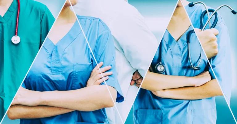 Nurses standing side-by-side.