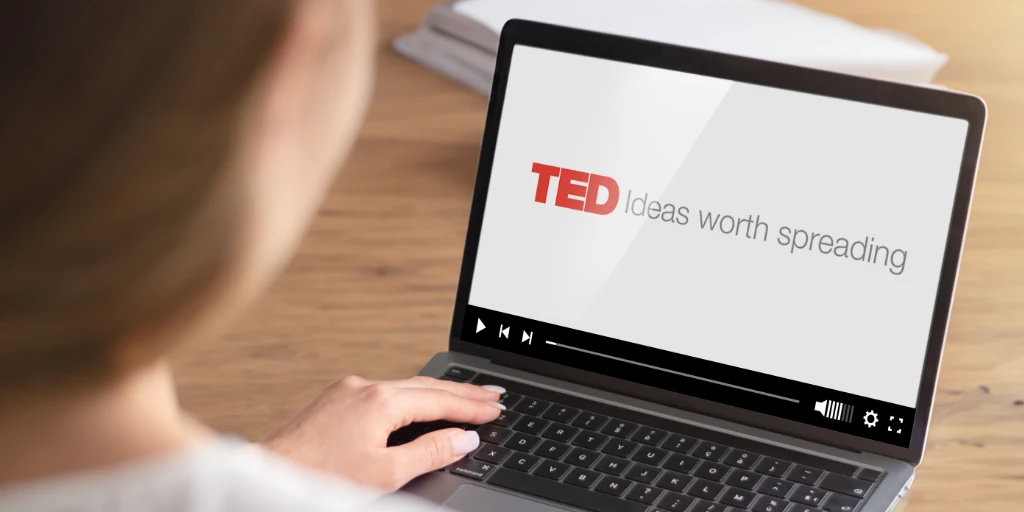 Nurse TED talk ideas on laptop
