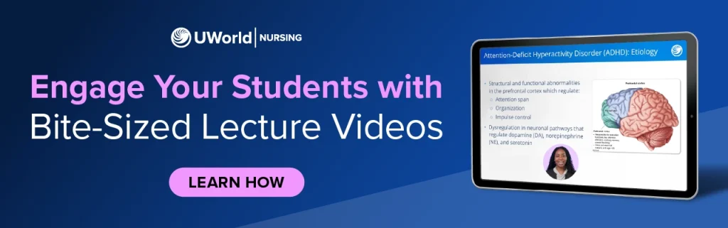 Bite-sized lecture videos banner ad