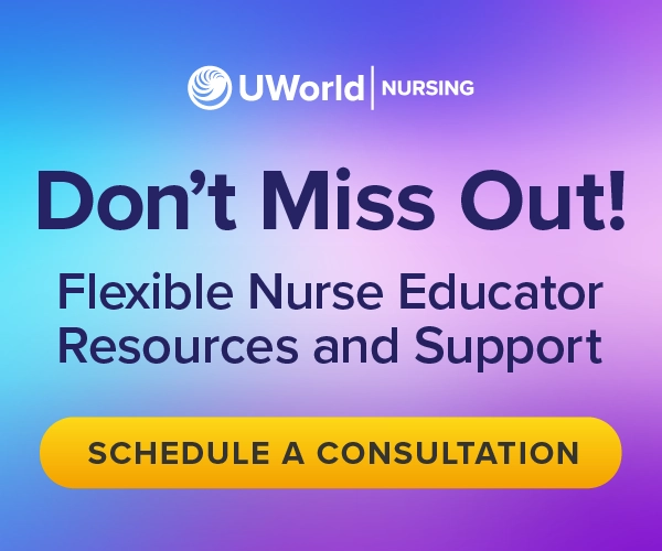 Flexible nurse educator resources and support banner ad