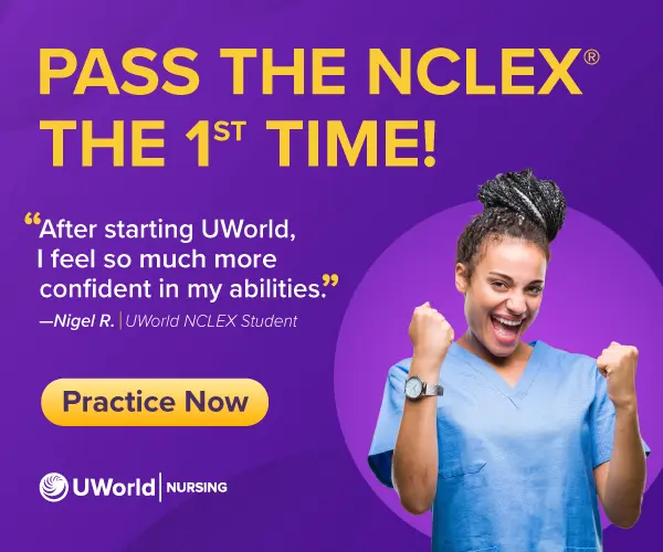 Pass the nclex first time banner ad