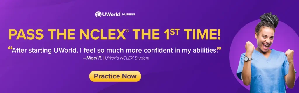 Pass the nclex first time banner ad