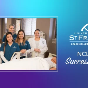 University of St. Francis’ Leach College of Nursing Students get hands-on experience in clinicals.