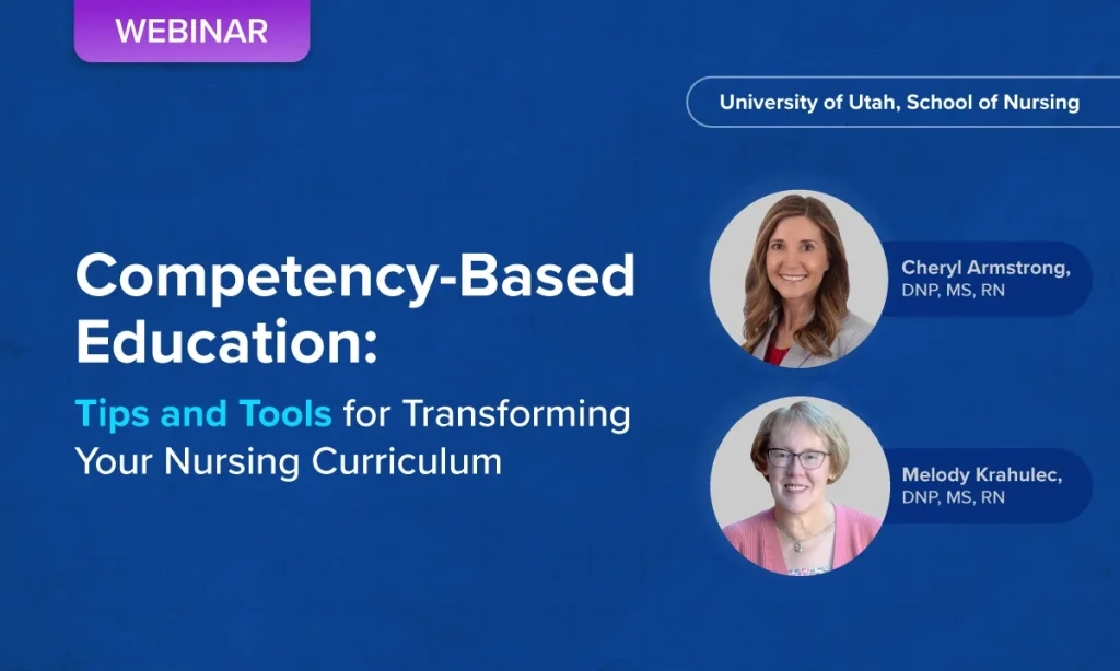 Banner image promoting UWorld’s Competency-Based Education webinar