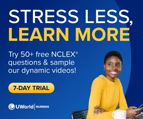 Stress less, learn more banner ad