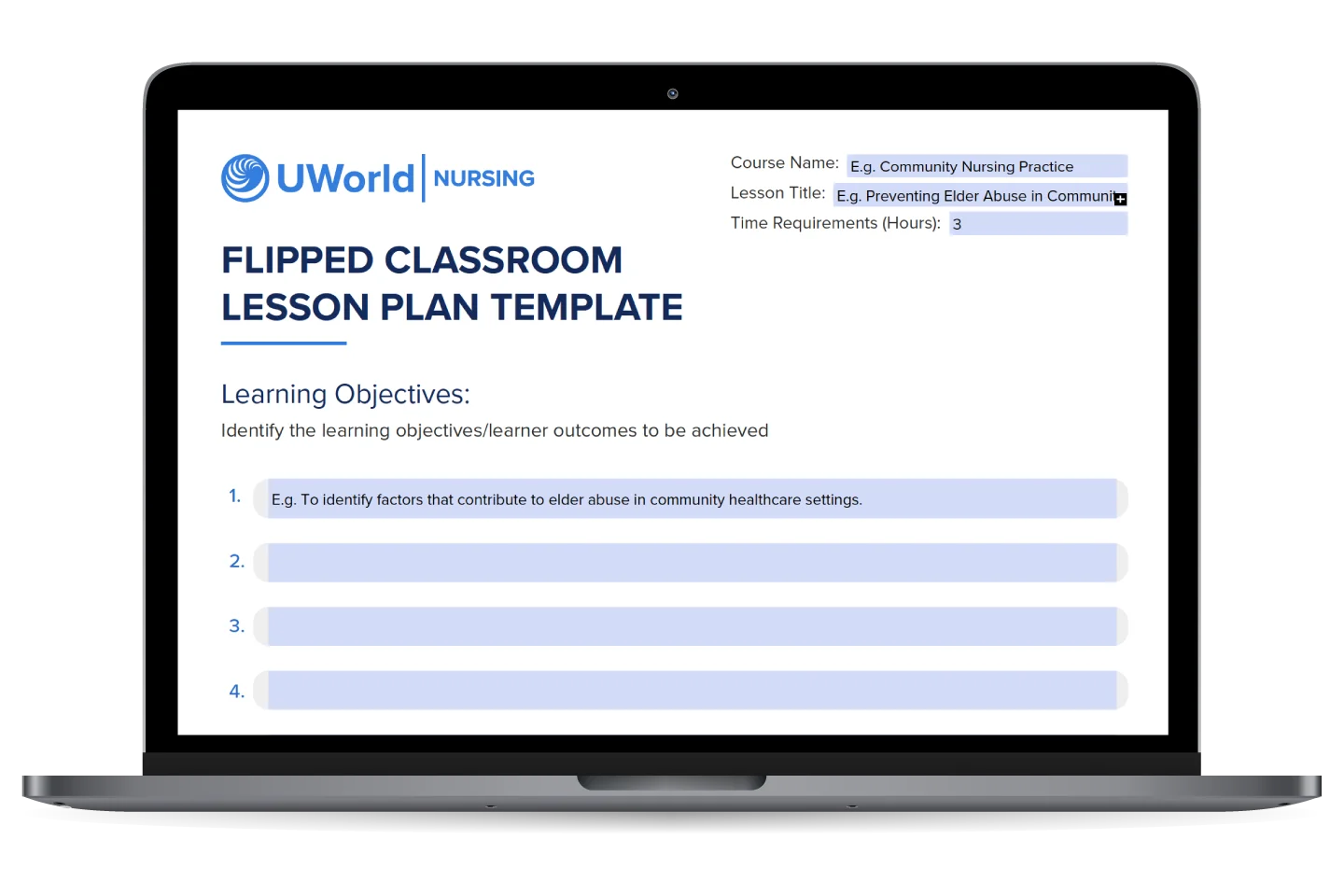 The UWorld Nursing Flipped Classroom Lesson Plan tool - free download