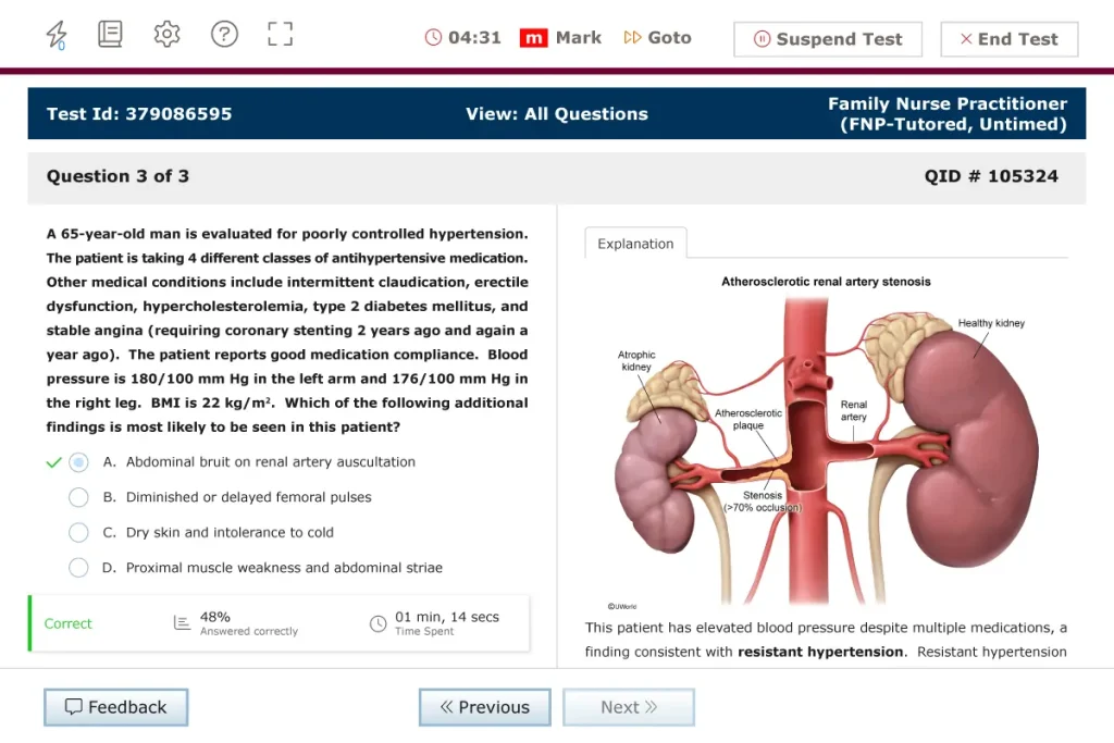 FNP practice question explanations for visual learners - Resistant Hypertension