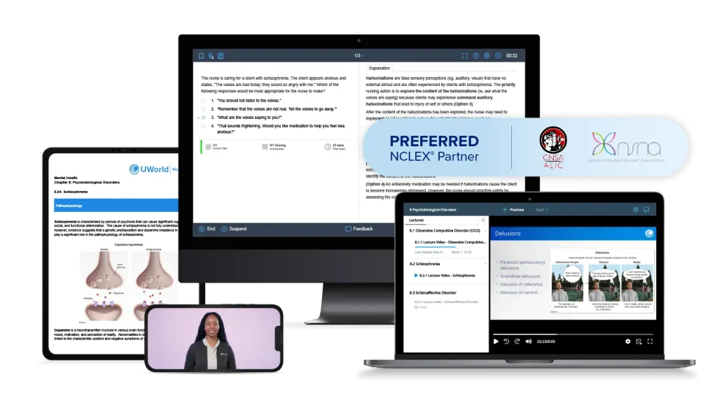 UWorld’s course content and educator resources on a variety of devices.