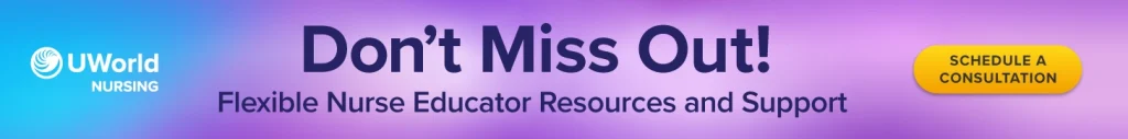 Flexible nurse educator resources and support banner ad