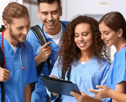 Nursing students applying for a UWorld Student Group Discount.